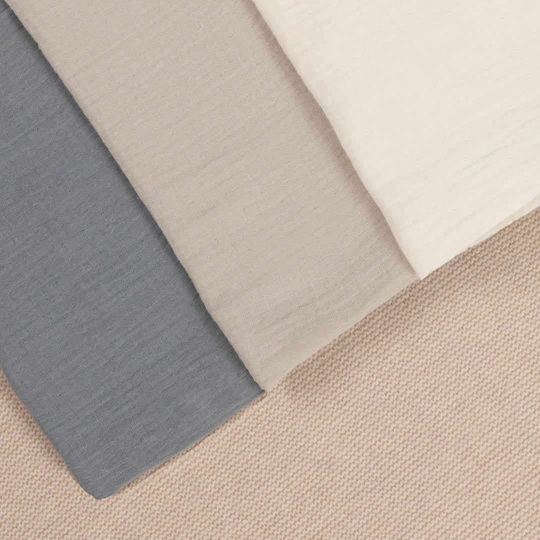 Bezug für Bettumrandung Bio-Musselin