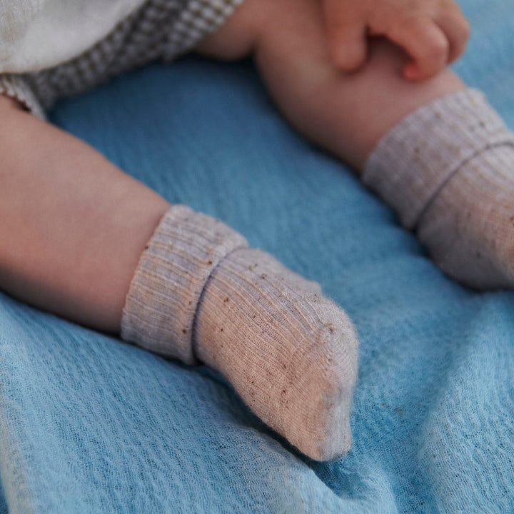 Wool Baby Socken, gerippt
